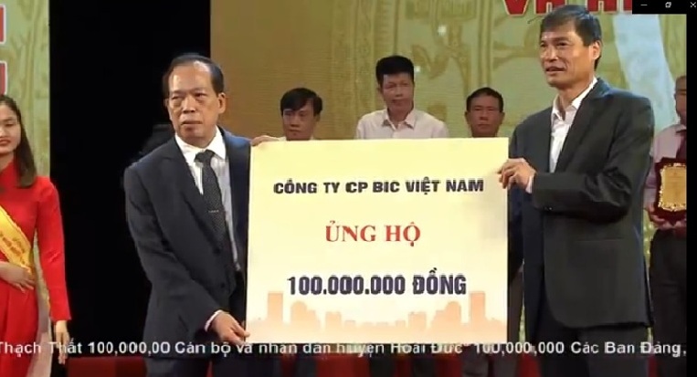 BIC VIỆT NAM tặng 100 triệu đồng trong lễ phát động Tháng cao điểm “Vì người nghèo” năm 2020